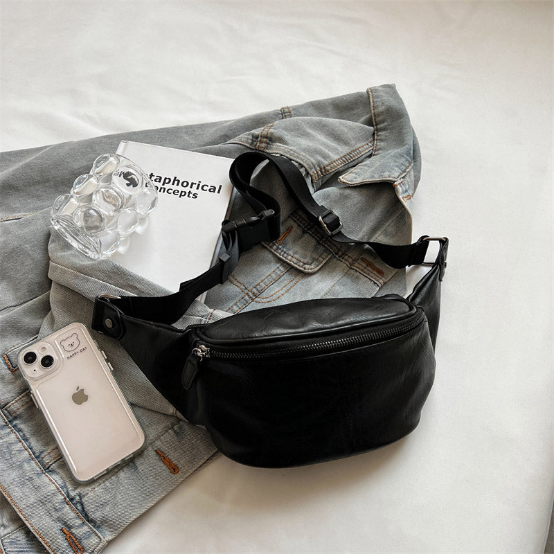 banane sac grande taille cuir noir design