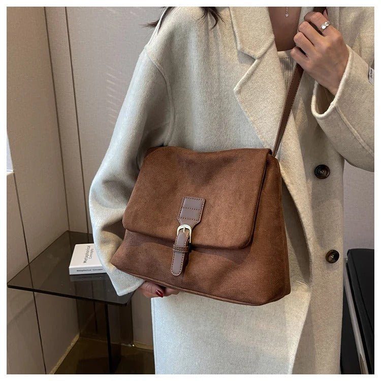 besace sac femme en velours grands compartiments