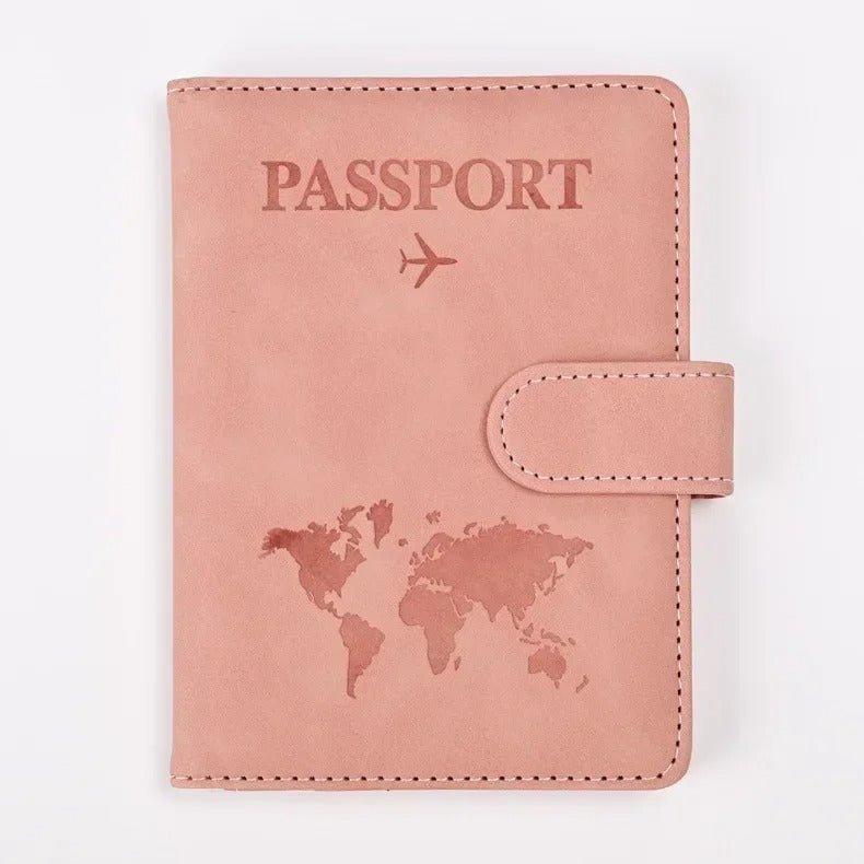 etui passeport rose
