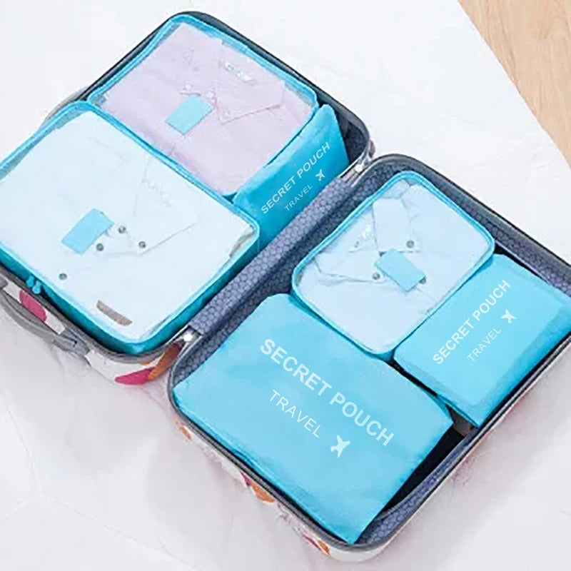 organisateur de valise secret pouch bleu