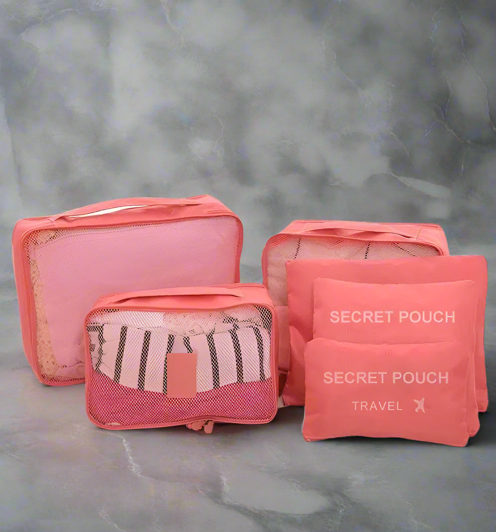 organisateur de valise secret pouch six pieces