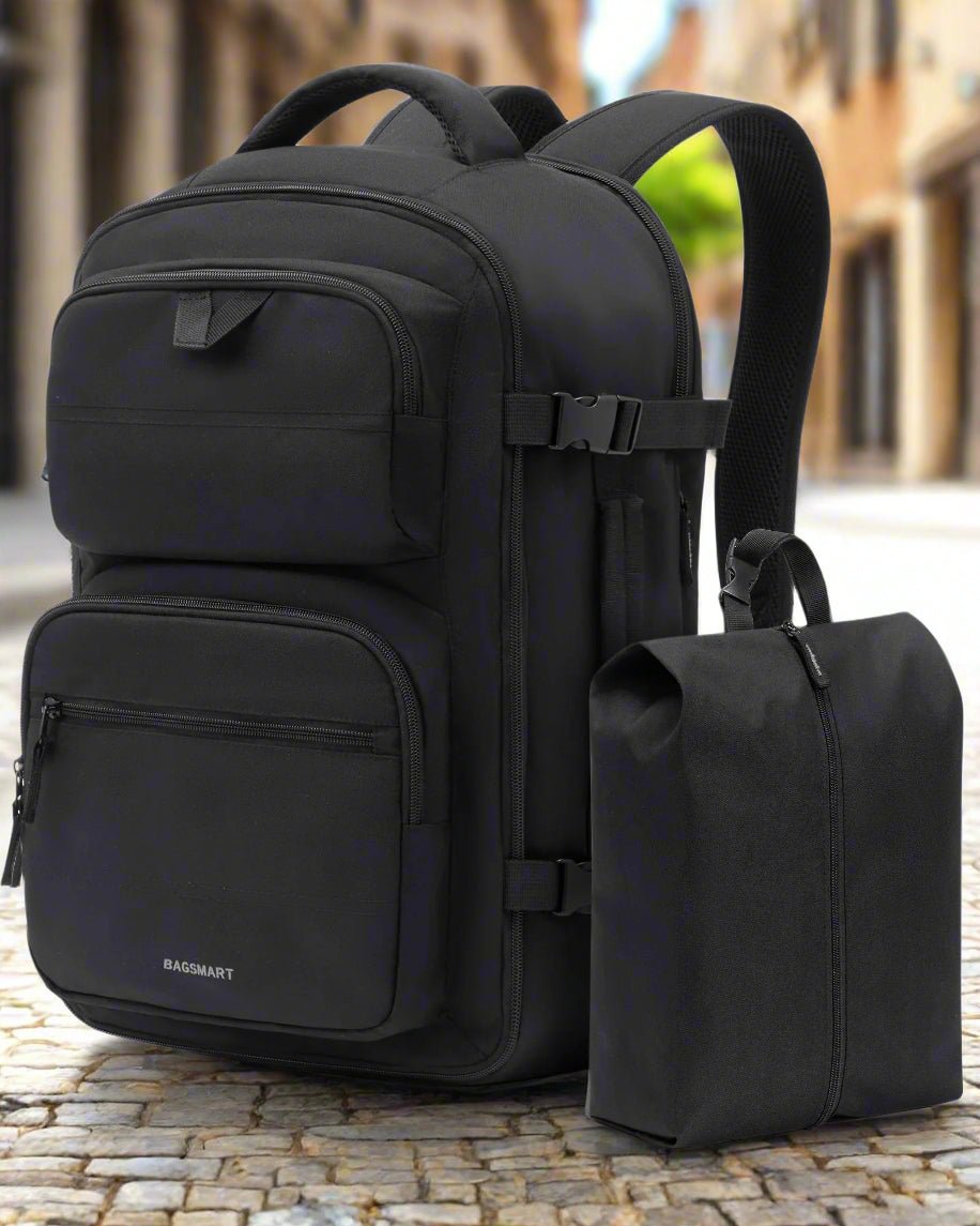 sac a dos 40l avec sac chaussures inclus noir