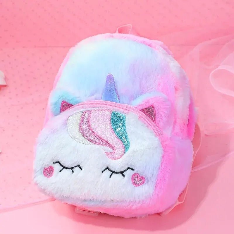 SAC À DOS MATERNELLE FILLE - PELUCHE FOURRURE - Parents explorateurs