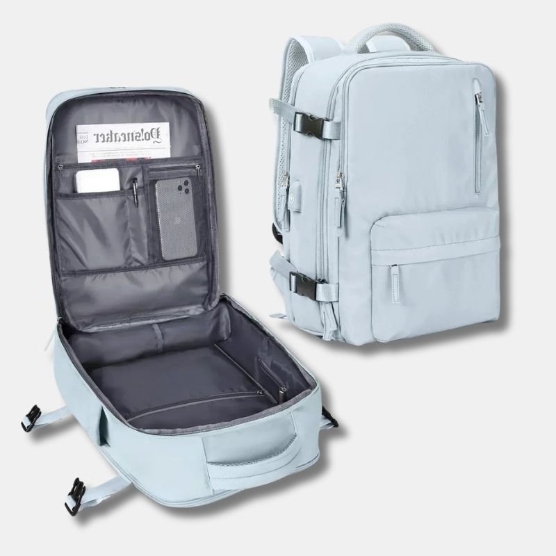 sac a dos valise voyagezen bleu