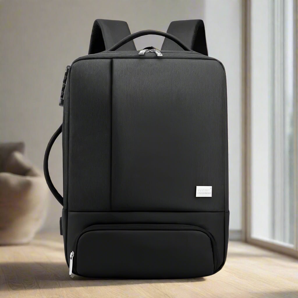 sac a dos voyage antivol ordinateur 15 pouces noir luxe