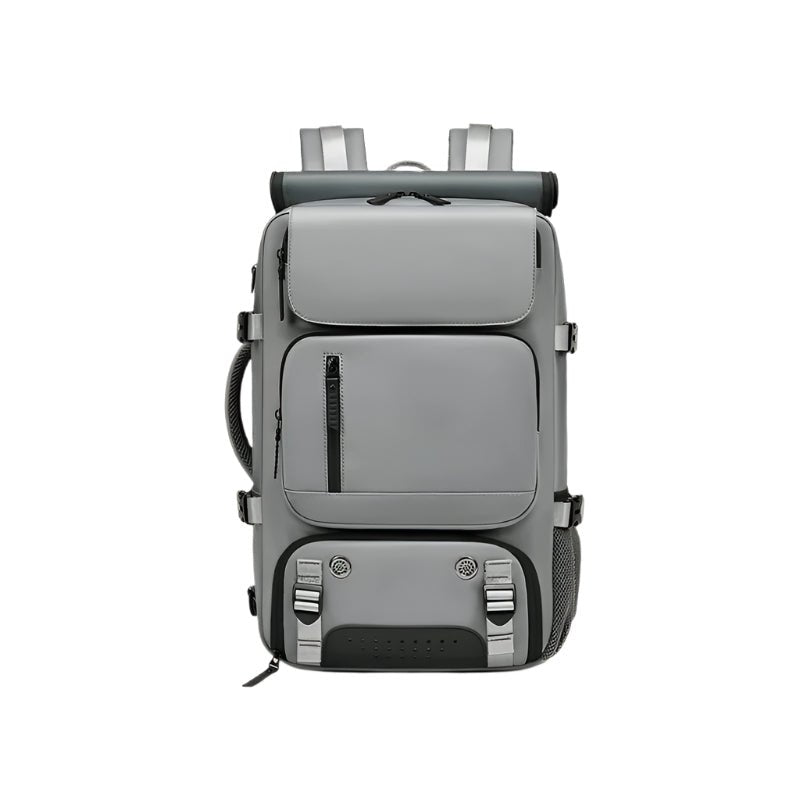 sac-a-dos-voyage-femme-port-usb-et-compartiments-astucieux-gris