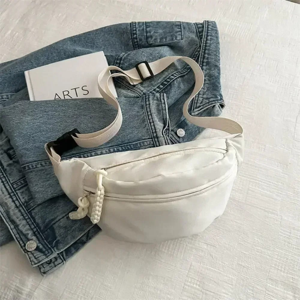 sac banane femme polyvalent blanc