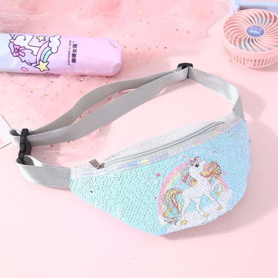 sac-banane-fille-a-paillettes-licorne-bleu-design