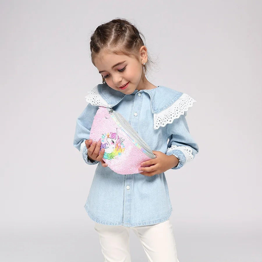 sac-banane-fille-a-paillettes-licorne-poitrine