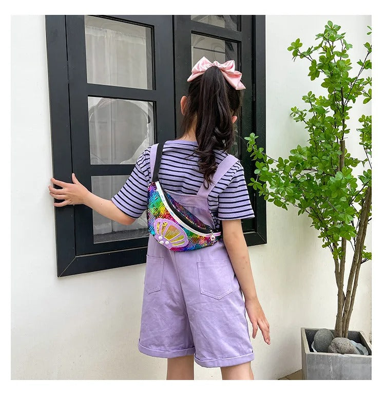 sac-banane-fille-mode-ajustable-pailletes-mignon