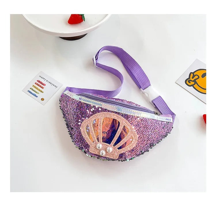 sac-banane-fille-mode-ajustable-pailletes-violet