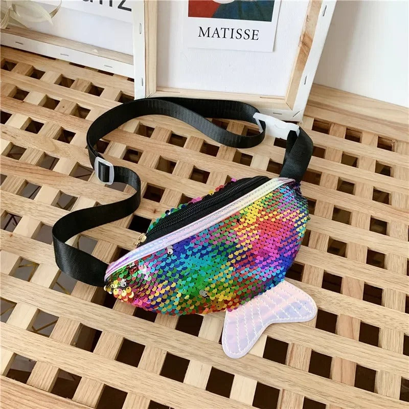 sac-banane-fillette-sirene-arc-en-ciel