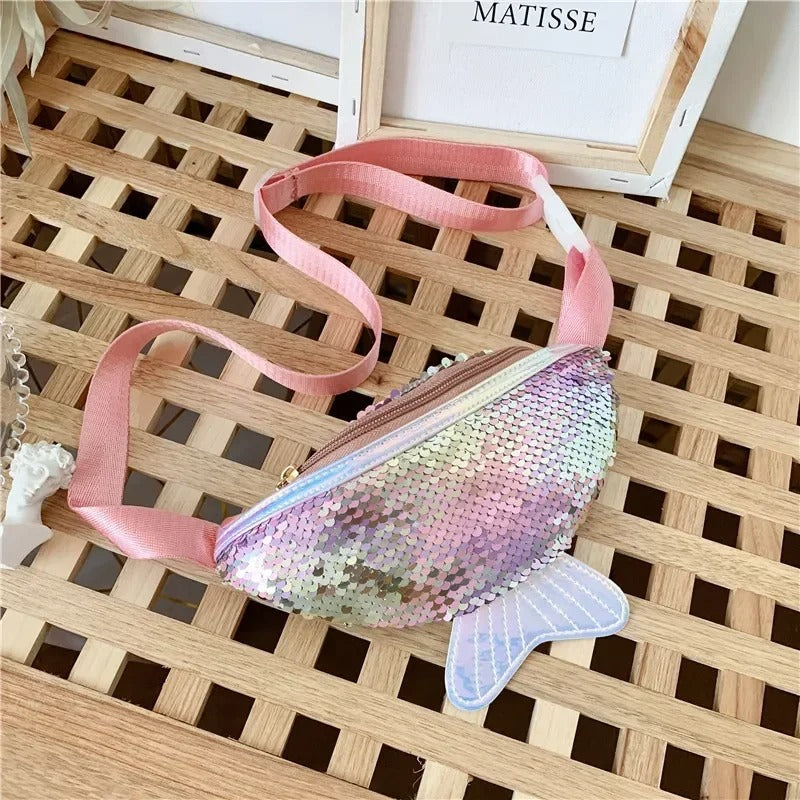sac-banane-fillette-sirene-rose