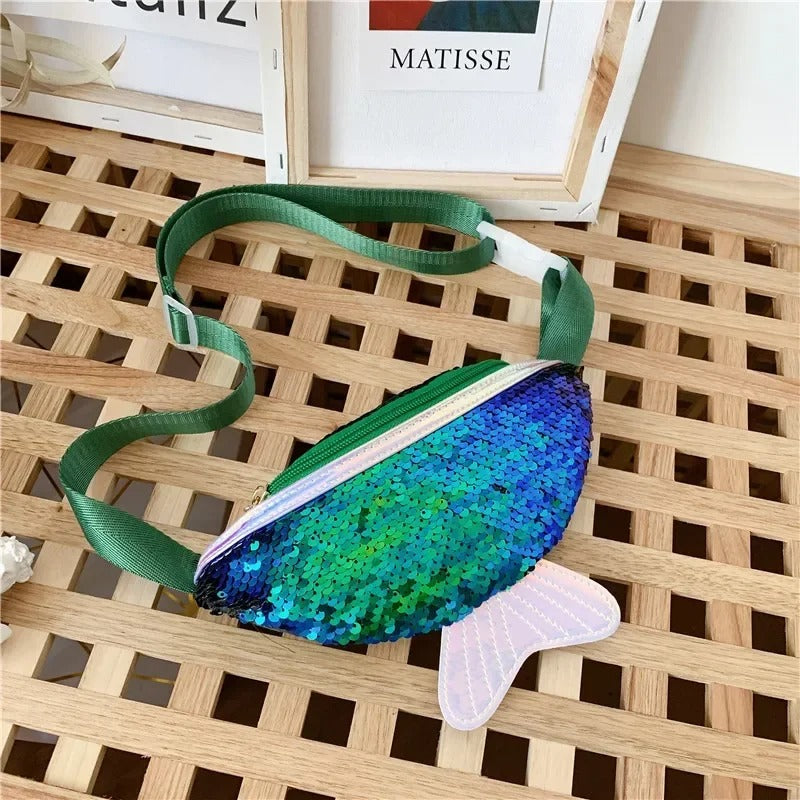 sac-banane-fillette-sirene-vert