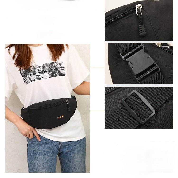 sac banane taille reglable noir haute qualite