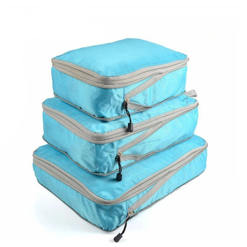 sac compression voyage waterproof pack bleu