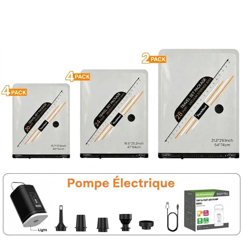 SAC DE COMPRESSION SOUS VIDE AVEC POMPE
