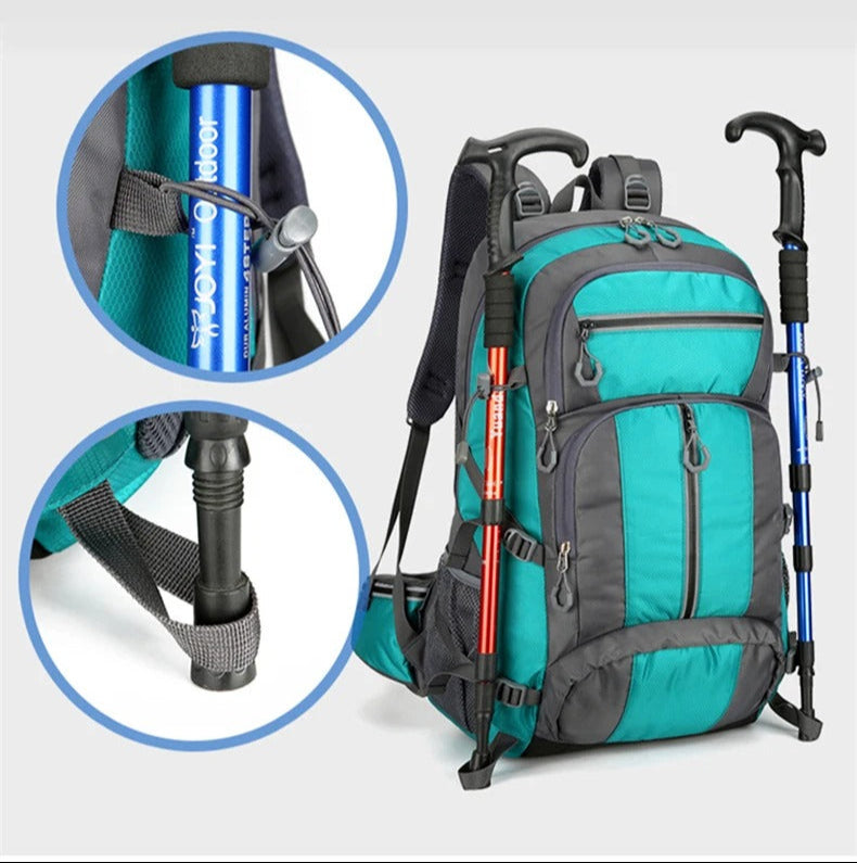 sac de randonnee polyvalent 50l rangement batons