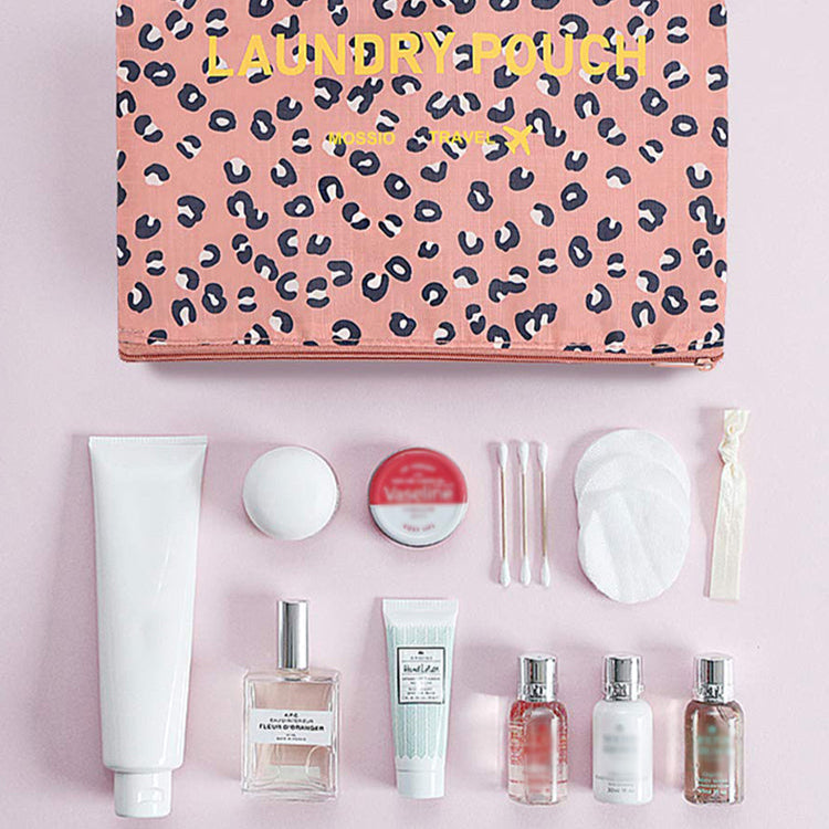 sac de rangement de voyage colore trousse toilette rose