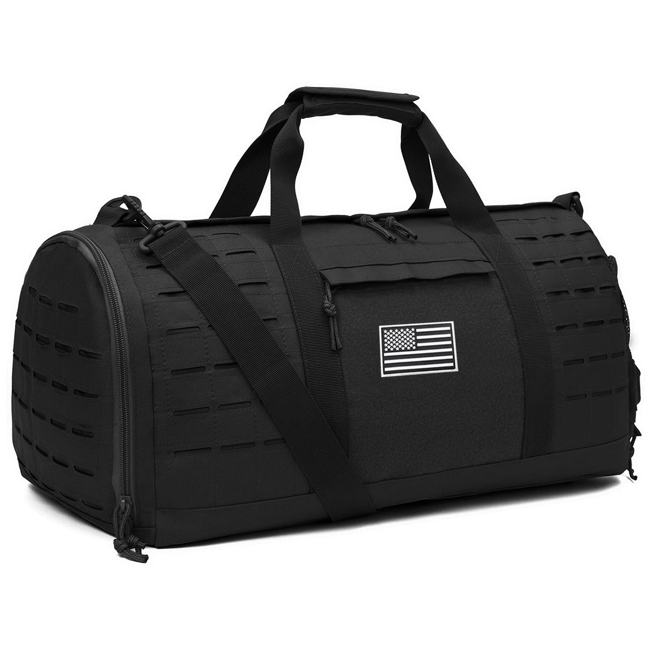 sac de voyage homme 40L militaire noir