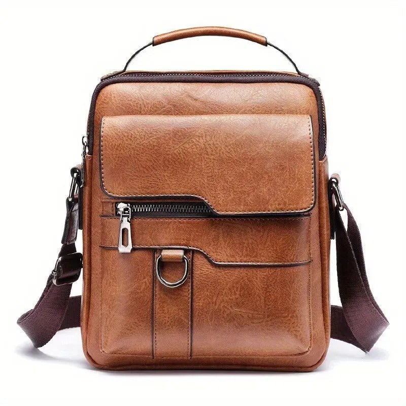 sacoche bandoulière cuir homme casual marron