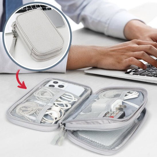 sacoche rangement cable voyage electronique