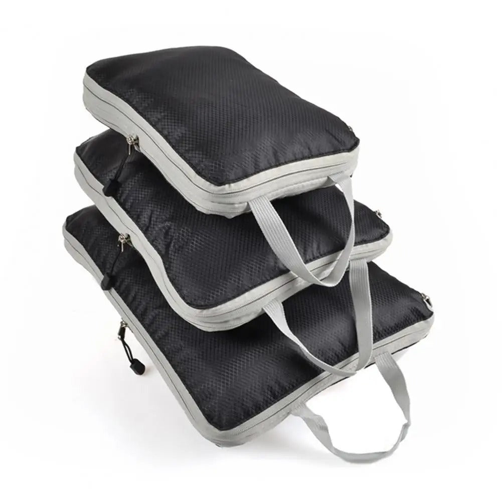 trois sac compression voyage waterproof noir