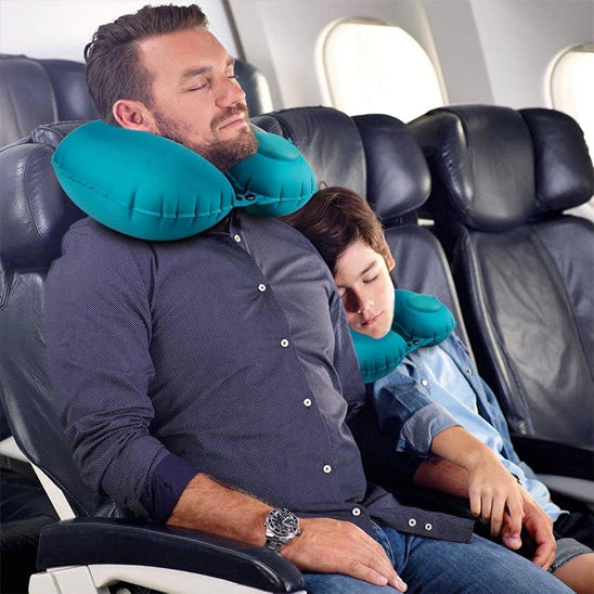 Coussin-Gonflable-pour-Avion-Forme-de-U-homme-enfant