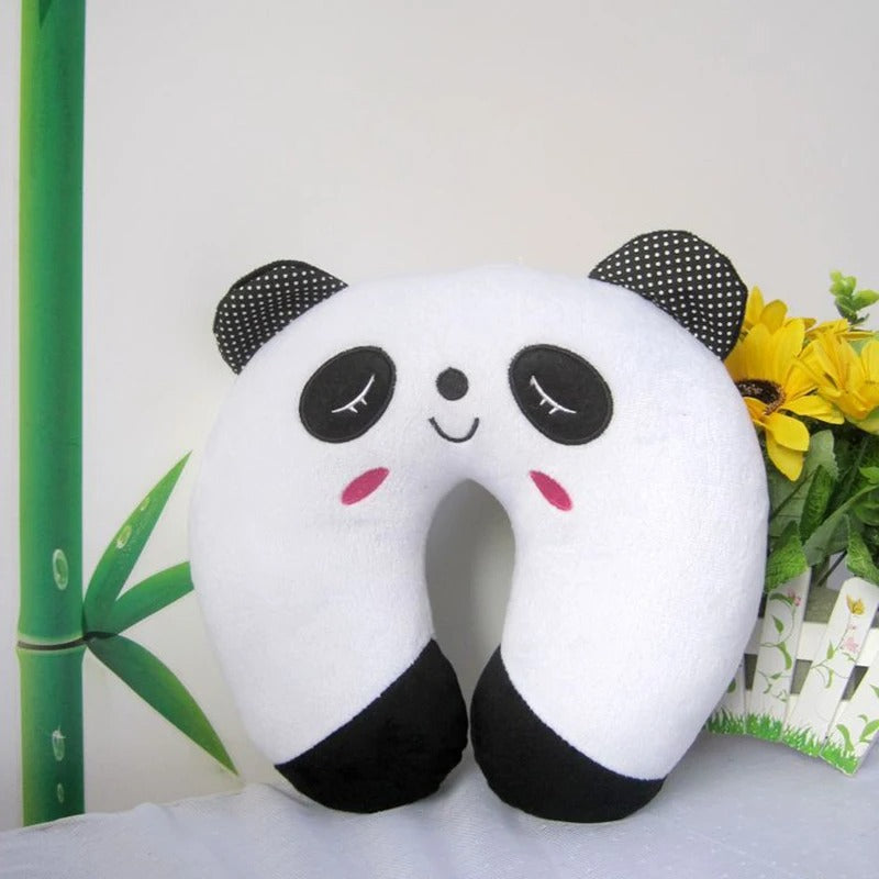 Coussin-de-Voyage-Enfant-Panda-Doux-Mignon