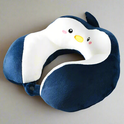 Coussin-pour-la-Nuque-Forme-Animal-Adulte-et-Enfant-Pinguin