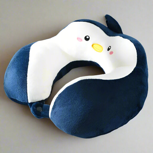 Coussin-pour-la-Nuque-Forme-Animal-Adulte-et-Enfant-Pinguin