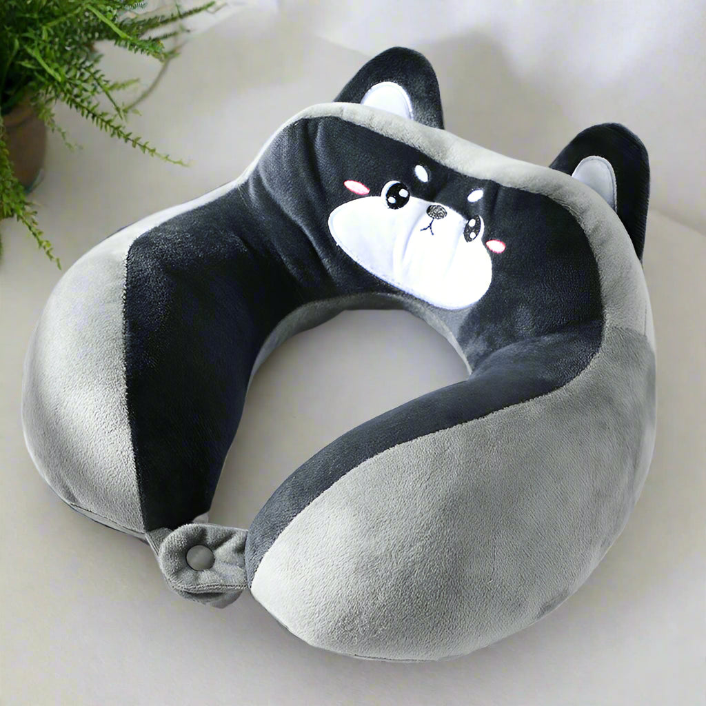 Coussin-pour-la-Nuque-Forme-Animal-Adulte-et-Enfant-chien