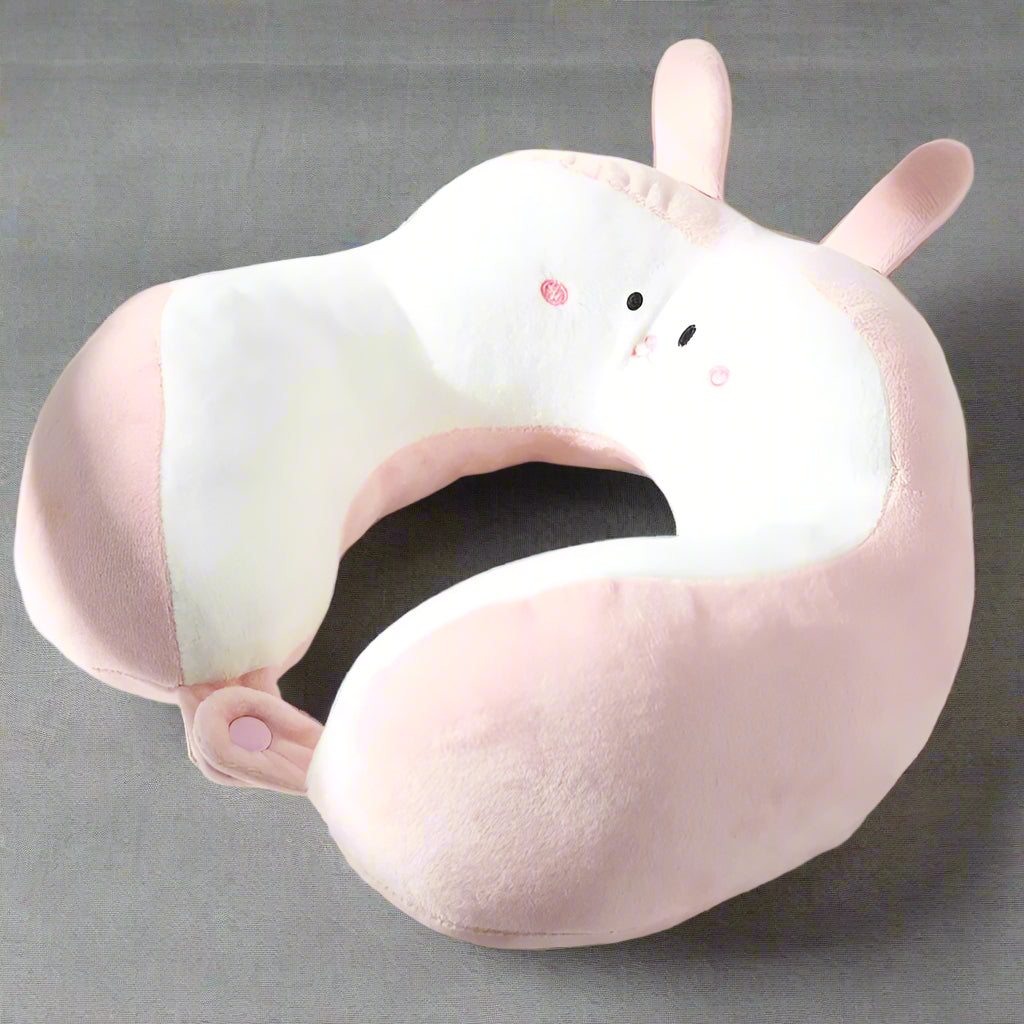Coussin-pour-la-Nuque-Forme-Animal-Adulte-et-Enfant-lapin