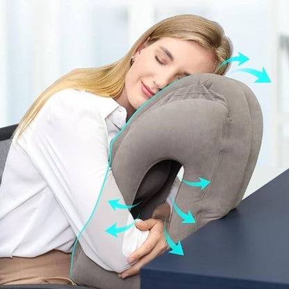 Oreiller-cervical-gonflable-VoyageConfort-femme-repos-sans-douleurs-cervicales-voyage