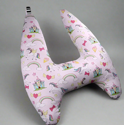 Oreiller-de-voyage-Licorne-Rose