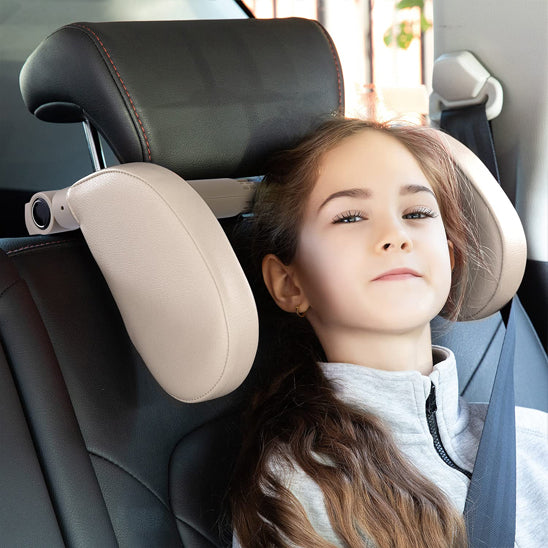 Repose-tete-voiture-Soutien-de-cou-enfant-beige