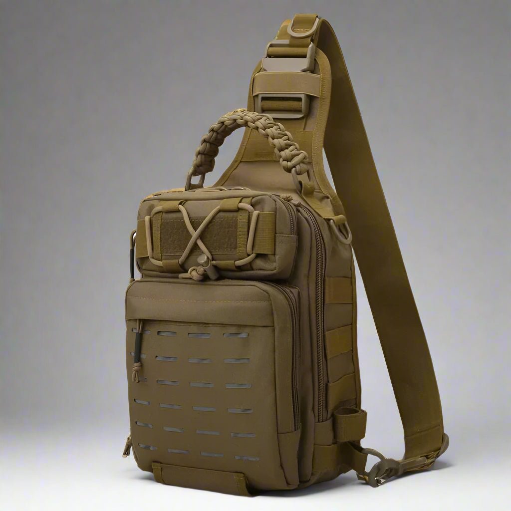 Sac Bandoulière Confort et Organisation pour Randonnée et Camping kaki variante