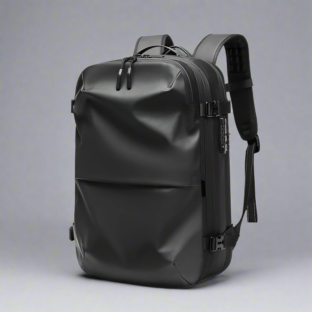 Sac-a-dos-de-voyageur-Extensible-avec-compartiment-sous-vide-noir