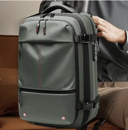 Sac-a-dos-voyage-compression-sous-vide-vert-elegant