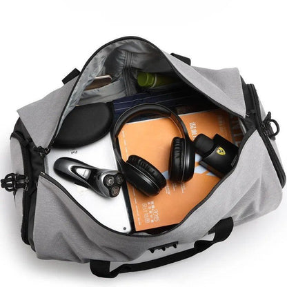 affaires dans sac de voyage convertible pro