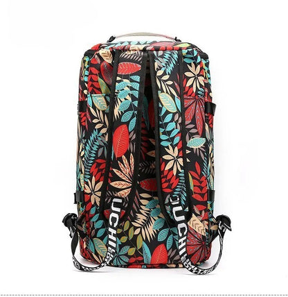 arrière sac convertible en sac à dos motif floral