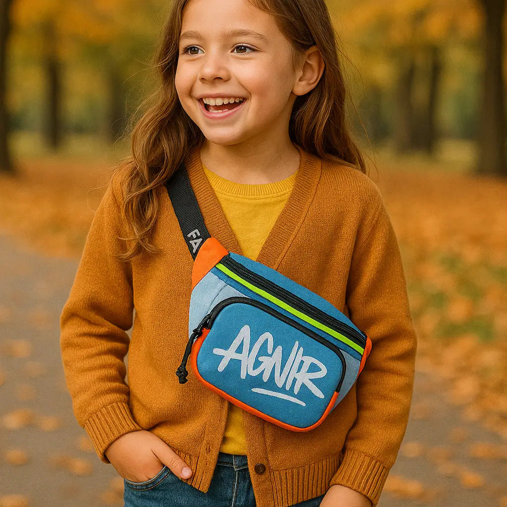 banane pour enfant fille avec gilet brun