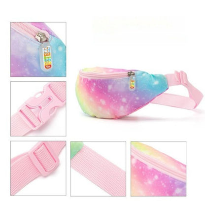 détails banane sac enfant arc en cie