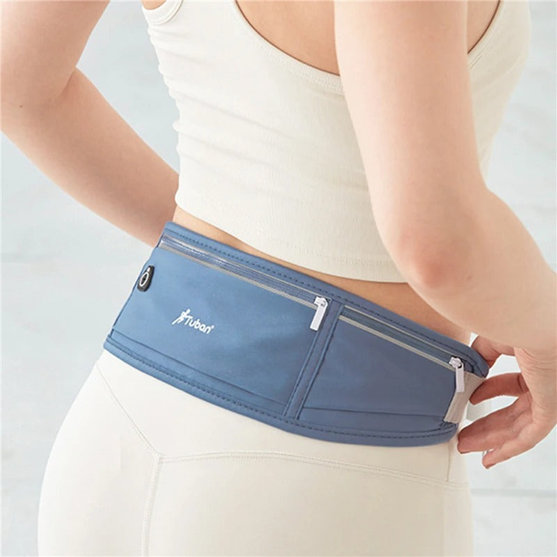 banane voyage invisible imperméable ultra plate autour de la taille d'une femme