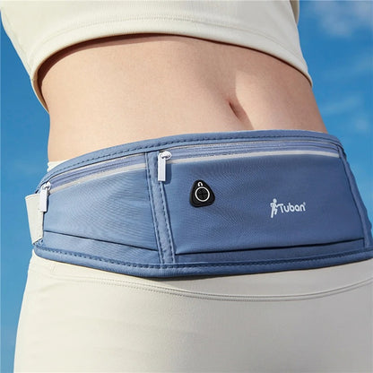 banane voyage invisible imperméable ultra plate bleu sur femme