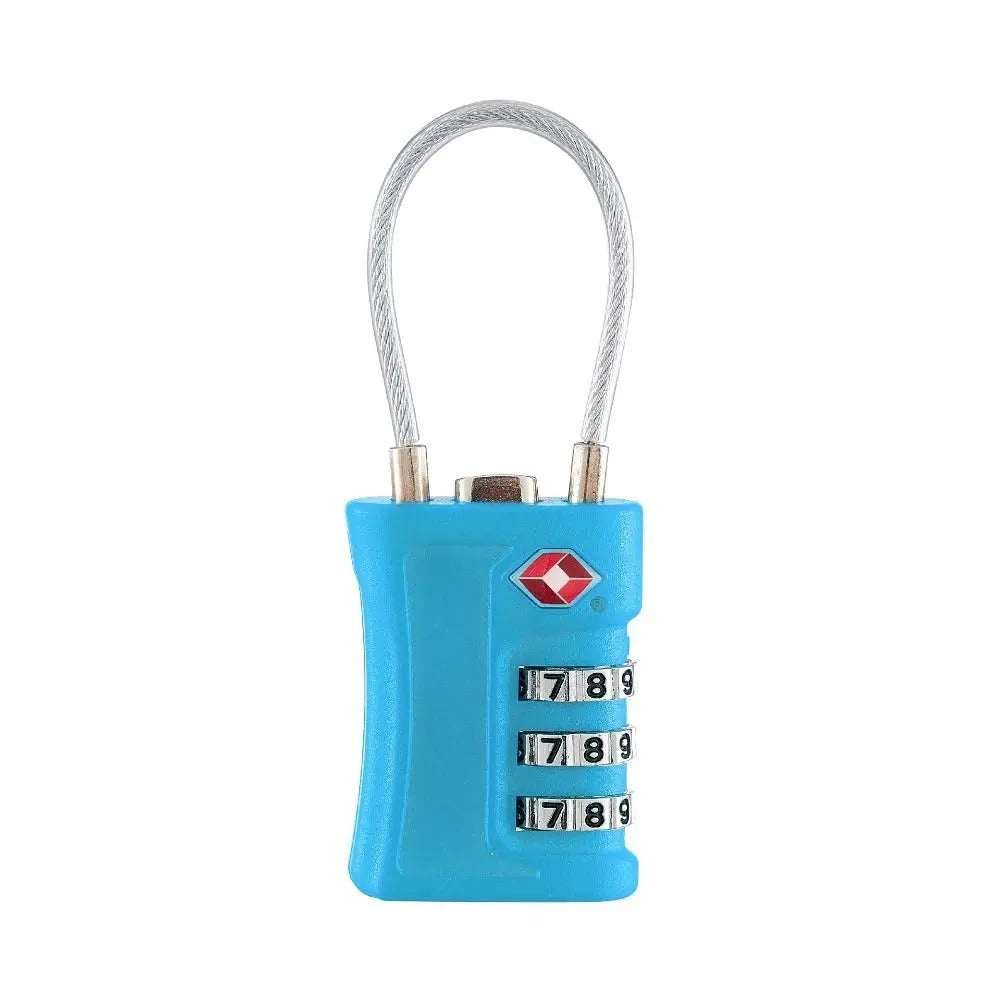 cadenas pour valise avion coloré voyage bleu clair