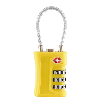 cadenas pour valise avion coloré voyage jaune