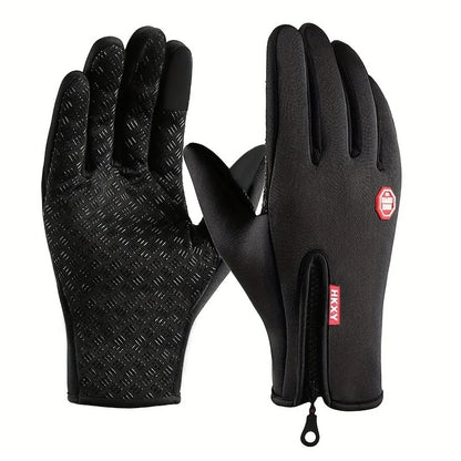 gants homme tactile noir pour l'hiver design