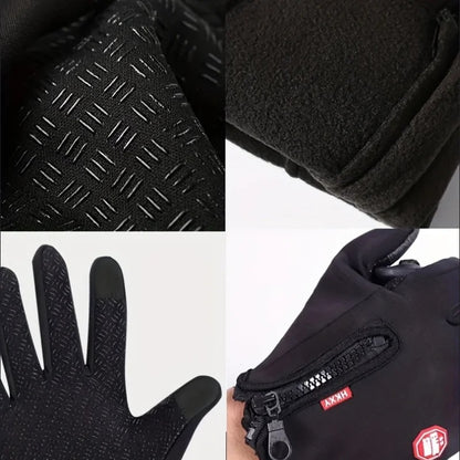 gants homme tactile noir pour l'hiver polyvalent