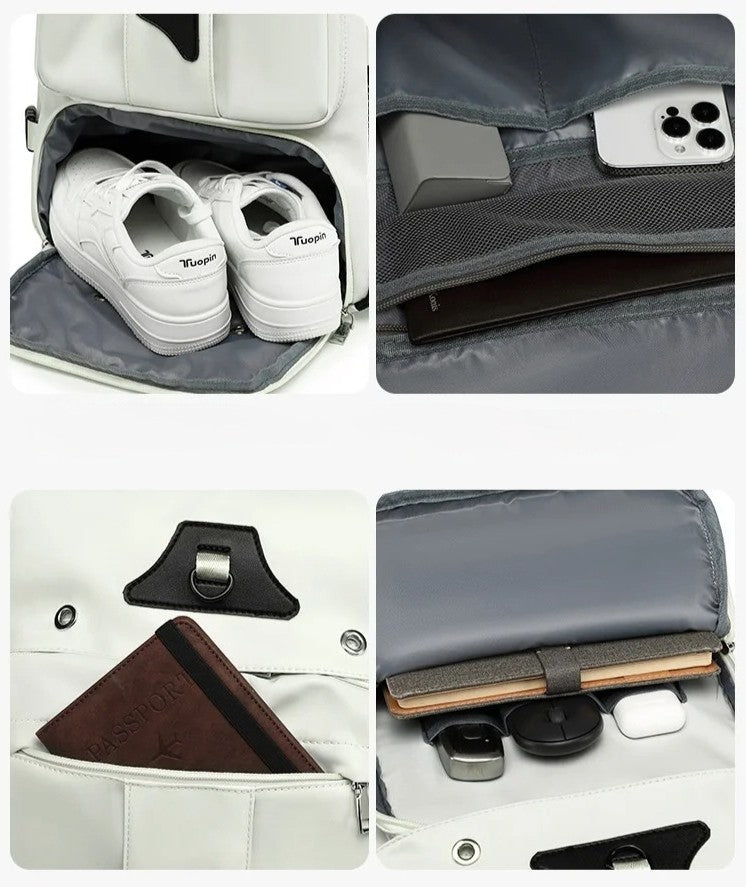 differents compartiments sac à dos mutli compartiment homme